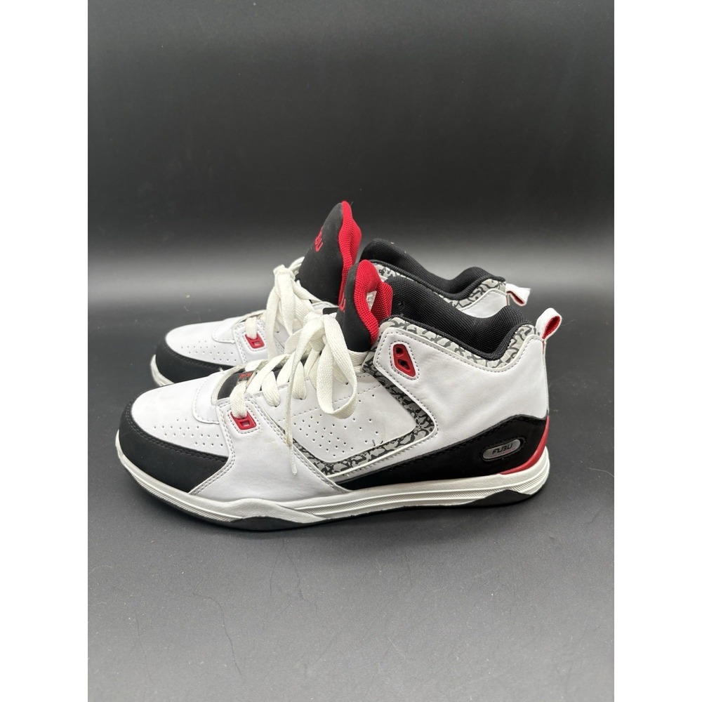 FUBU Men's White Black Red Mid Top Sneakers Sz 10.5 Vintage Y2K 90s Style NOS - Picture 12 of 16